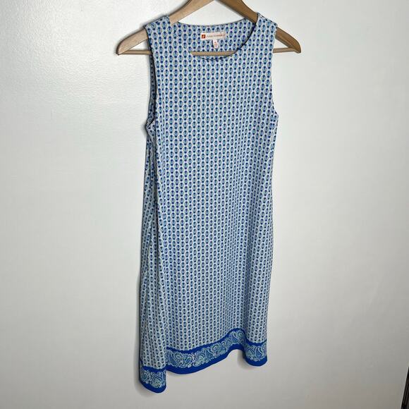 Jude Connally Womens Sleeveless Shift Dress XS Blue Pockets Stretch Comfort - Picture 2 of 9